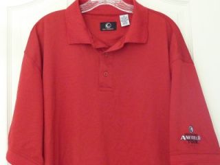 Golf Channel Polo Shirt Top Red XL Amateur Tour