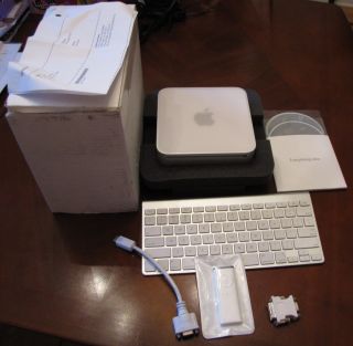Apple Mac Mini Desktop MB464LL A March 2009 Blue Tooth Keyboard