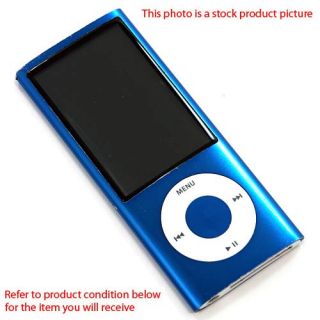 Apple iPod Nano 16GB 5th Gen Generation Blue  Player Radio Camera 