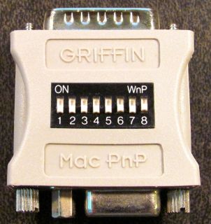 Mac Monitor to VGA Adapter Advanced 8 DIP Switches