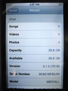 Used Apple iPod Touch 1st Gen 32GB Excellent Condition **