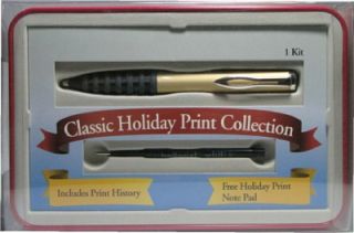 Sheaffer Circle Grip Ballpoint Pen w Holiday Tin Gold