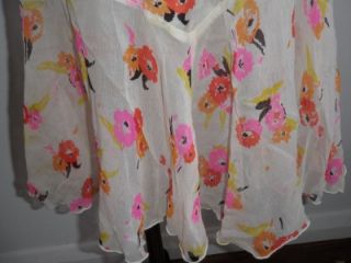 nwt anna sui silk floral summer dress us 6 aus 10 $ 420