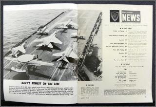 Naval Aviation News, March   April 1964, Diamond Formation Team & A6 