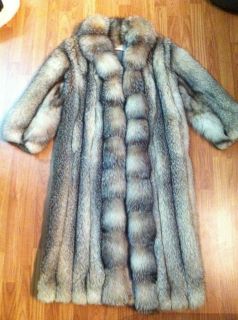 100 Custom Authentic Antonovich Silver Fox Fur Full Length Coat Orig $ 