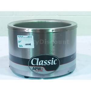   used apw wyott rw 2v 11 qt wet dry counter top electric food warmer