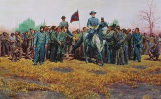 the surrender at appomattox april 9 1865 by mort kunstler
