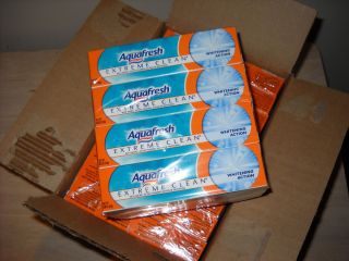 Case (36) Aquafresh Extreme Clean Whitening Travel Size Toothpaste Lot 