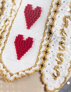 Golden Rings Hearts Afghan Annies Crochet Pattern