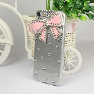   Crystal Rhinestone Hard Case Cover For Apple ipod Touch 5 5G 5TH Pink