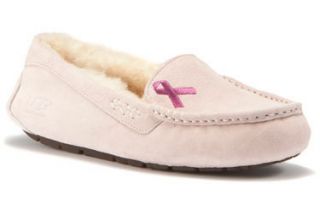 Womens UGG Australia Ansley Sheepskin Pink Ribbon OFFER Slippers Size 