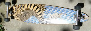 38 Arbor Skateboard Longboard Hawaiian Koa Fish Venice, CA.
