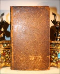 1832 RARE Lot Antique Book Beautiful Leather Library Set Decorator 