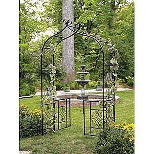 Garden Oasis Metal Arbor Trellis With Gate* also great for wedding 