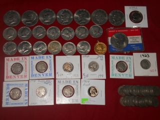   Coin Lot Eisenhower Susan B Anthony Kennedy Buffalo Nickels 66
