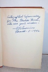 antioch actress by j r perkins 1946 hb autographed