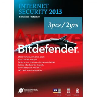   Internet Security 2013 3pc 2yr Antivirus Antispyware