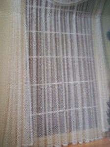 Ariana Ivory Lace Window Panel Curtain 60 x 63 CCPA335