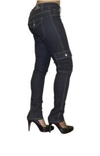 New Juniors Cargo Stretch Skinny Jeans Womens Jeggings Real Denim Jean 