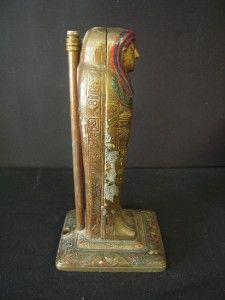 rare 1923 signed louis v aronson art deco mummy lamp