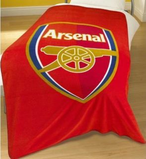 Arsenal Official Football Fleece Blanket Throw Kids