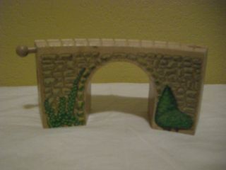 Thomas the Train Arch Stone Bridge.   wooden building wood vintage 