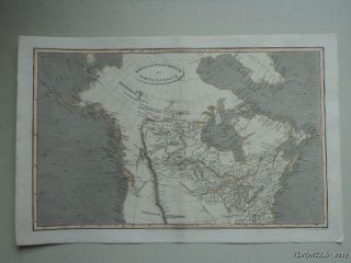 1809 Arrowsmith North America Canada Hand Colored Map