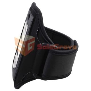 19 Accessory Pack Black Armband Case Holder Charger for Apple iPhone 4 