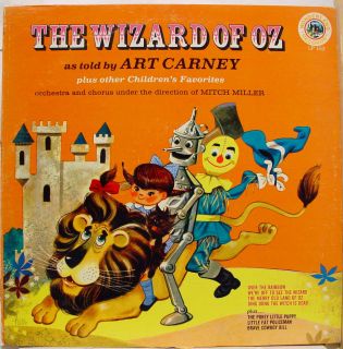 Art Carney The Wizard of oz LP VG Wonderland 153 Vinyl Record