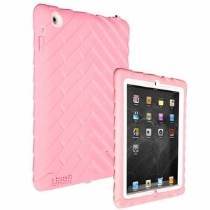   Drop Tech Series Case Cover Apple iPad2 New iPad 3 Pink White