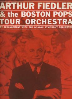 Arthur Fiedler Boston Pops Tour Orchestra Souvenir Program 1960
