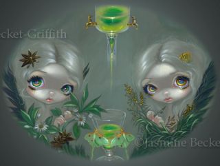 Anise & Artemisia absinthe fountain fairy art Jasmine Becket Griffith 