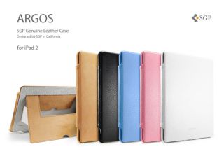 SGP iPad 2 Leather Case Argos Series White