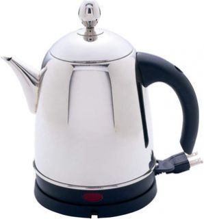 Qt Cordless Electric Kettle ~ Stainless Steel Hot Water Tea Coffee 