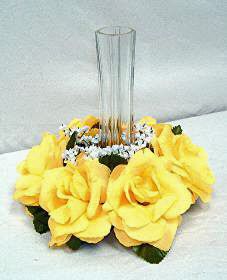   Rings Sunbeam Yellow Silk Wedding Flowers Centerpieces Unity