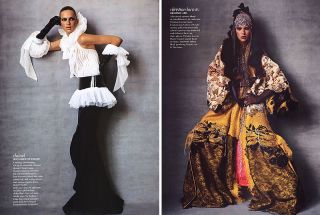 2003 Irving Penn Couture 10 Page Magazine Editorial