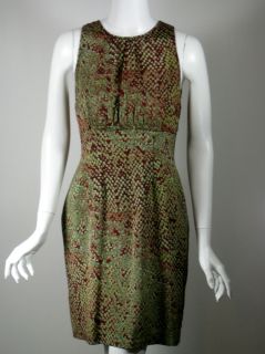 Andrew Marc Silk Snake Print Sleeveless Dress Size 8