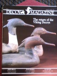 Decoy Magazine March April 1990 The Return of the Viking Decoys