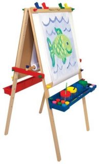 melissa doug deluxe wooden standing art easel 1282 new great for young 