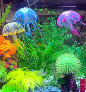 Fish Tank Aquarium Decoration Artificial Sea Jellyfish 3 Colors 20 
