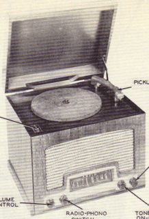 1946 Arvin 558 Radio Phonograph Service Manual PhotoFact Repair 