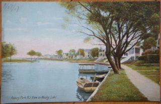 1910 Postcard Wesley Lake Asbury Park New Jersey NJ