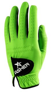 New Asher Chuck Mens Golf Glove Electric Green