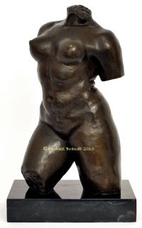 Aristide Maillol Tribute Bronze Sculpture Torso of A Young Woman 