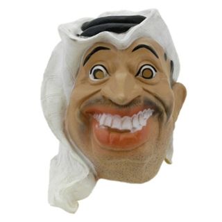   Halloween Mask Middle Eastern Arabian of Yasser Arafat   Costume Mask