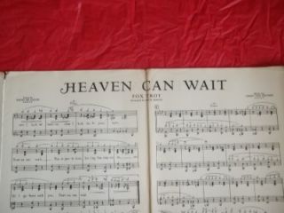 Big Band, Swing, Fox Trot Stock Sheet Music,HEAVEN CAN WAIT 1939 Jimmy 