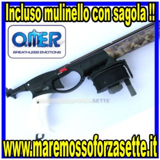 Fucile Sub Arbalete Omer Cayman Camu 3D Mulinello 90