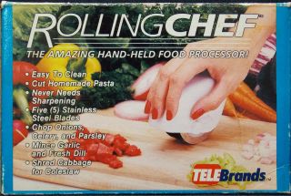   Vintage TeleBrands As Seen on TV Rolling Chef Hand Held Food Processor
