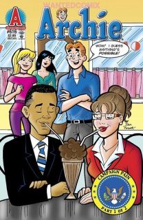 Archie 616 617 Barack Obama Sarah Palin Comic Lot 1 2