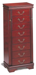 This Louis Philippe style jewelery armoire is the perfect complement 